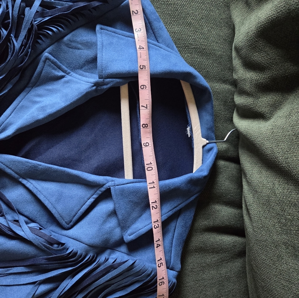 Fringed Blue Jacket - image 5